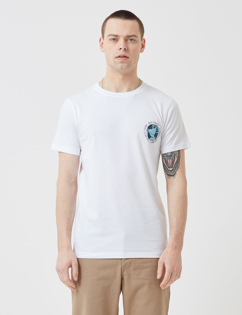 T-Shirt à Logo Niels Globe Norse Projects - Blanc