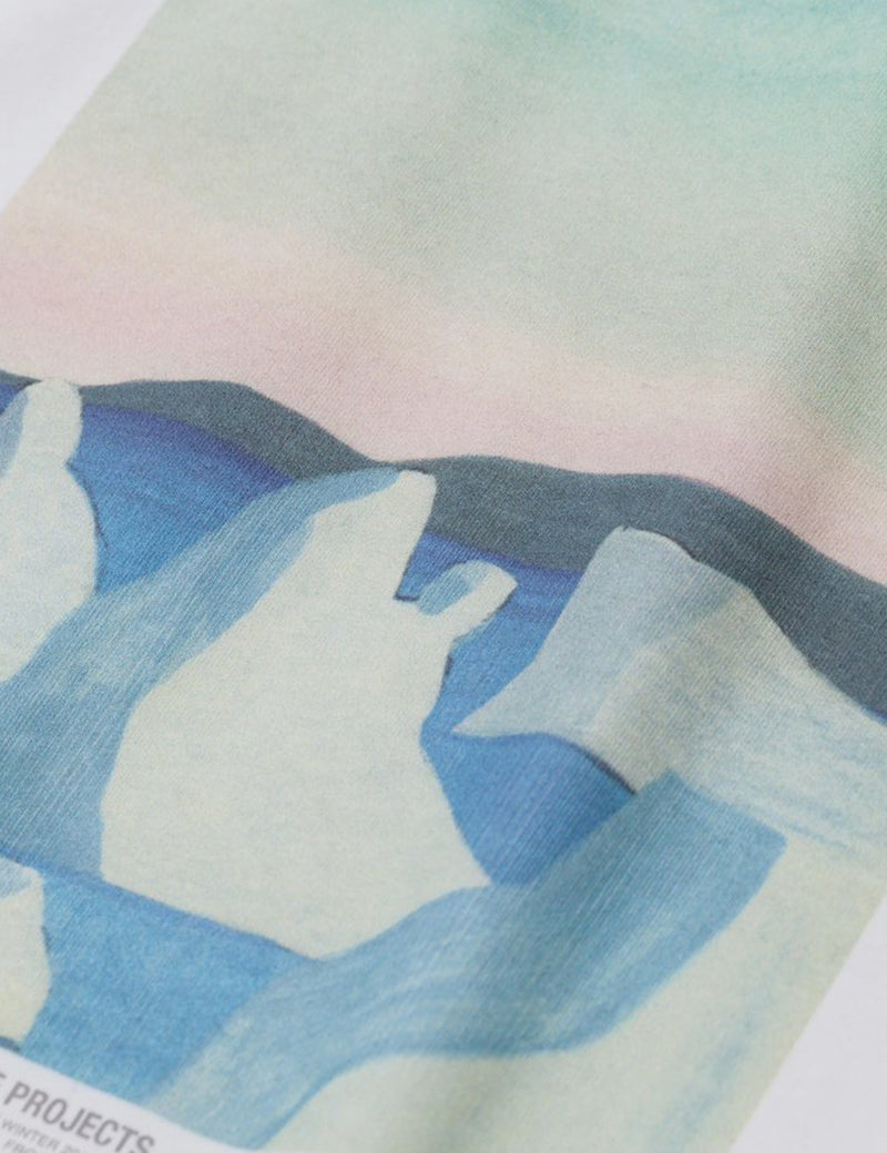 T-Shirt Norse Projects x Daniel Frost Icebergs - Blanc