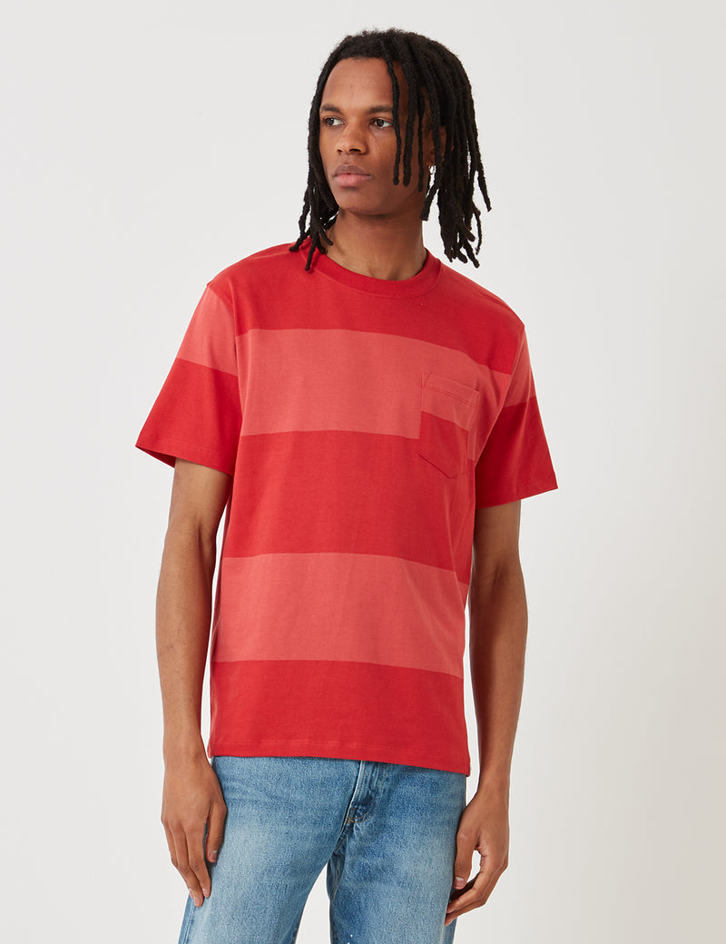 Norse Projects Johannes Block StripeTシャツ-AskjaRed