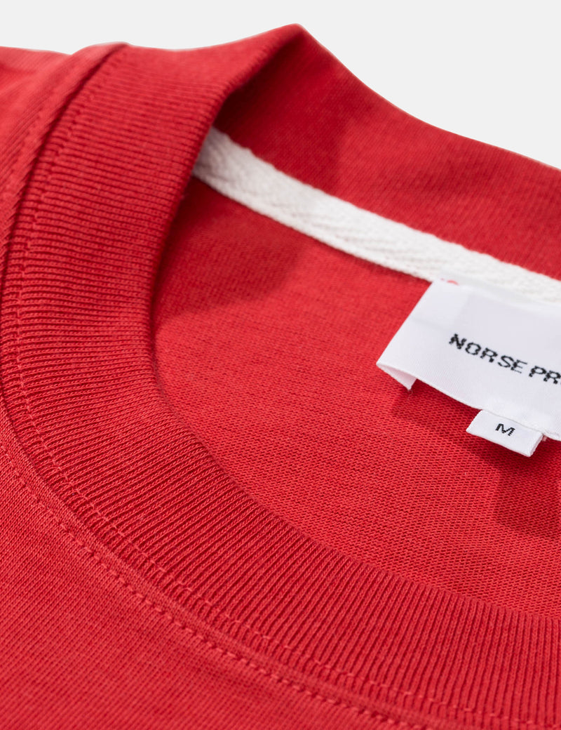 Norse Projects Johannes Block StripeTシャツ-AskjaRed
