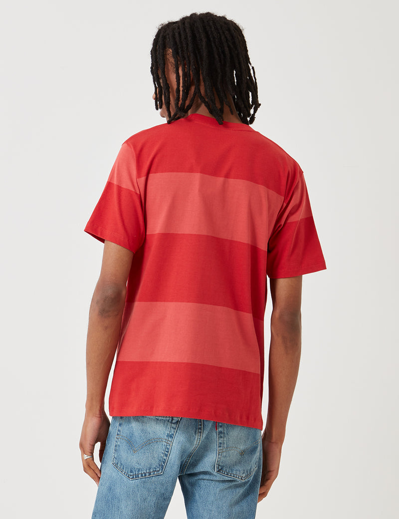 Norse Projects Johannes Block StripeTシャツ-AskjaRed