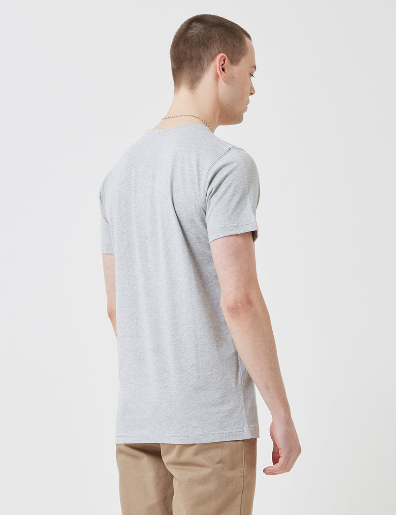 Norse Projects Niels Multi Logo T-Shirt - Light Grey Melange