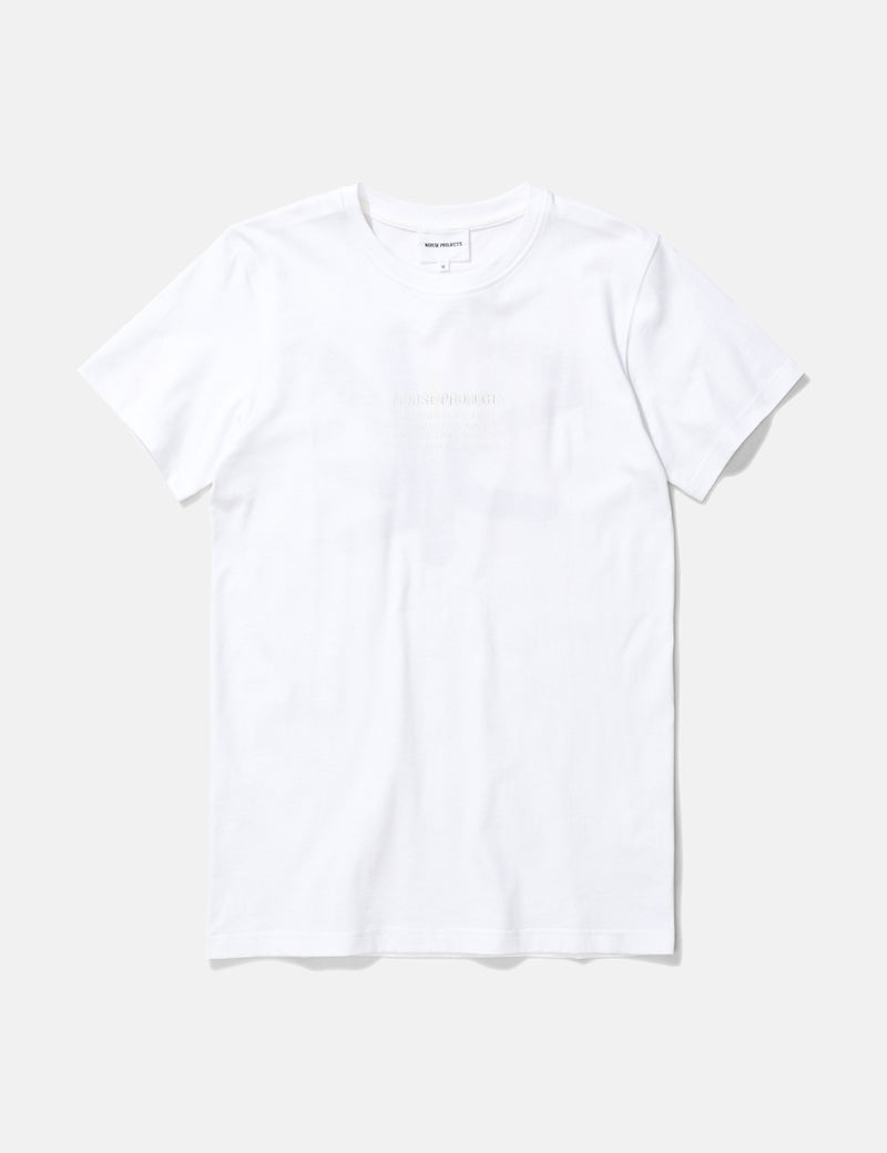 Norse Projects Niels Centre Logo T-Shirt - White
