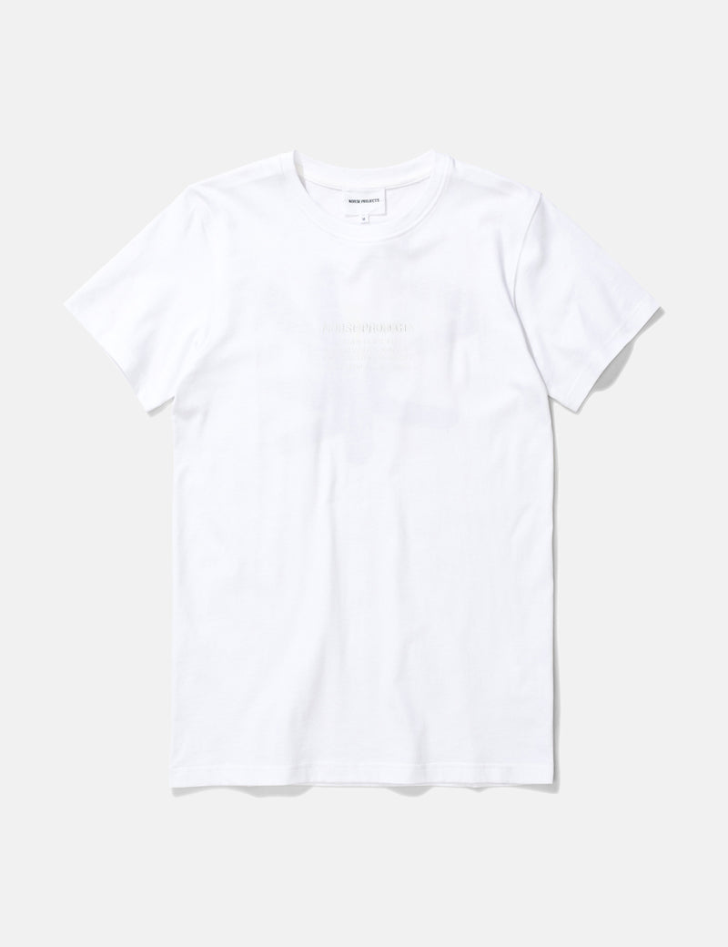 Norse Projects Niels-Center-Logo-T-Shirt - Weiß