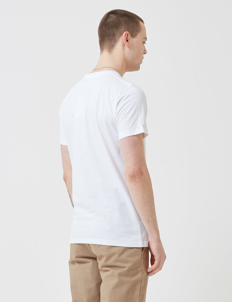 Norse Projects Niels Nautical LogoTシャツ-ホワイト