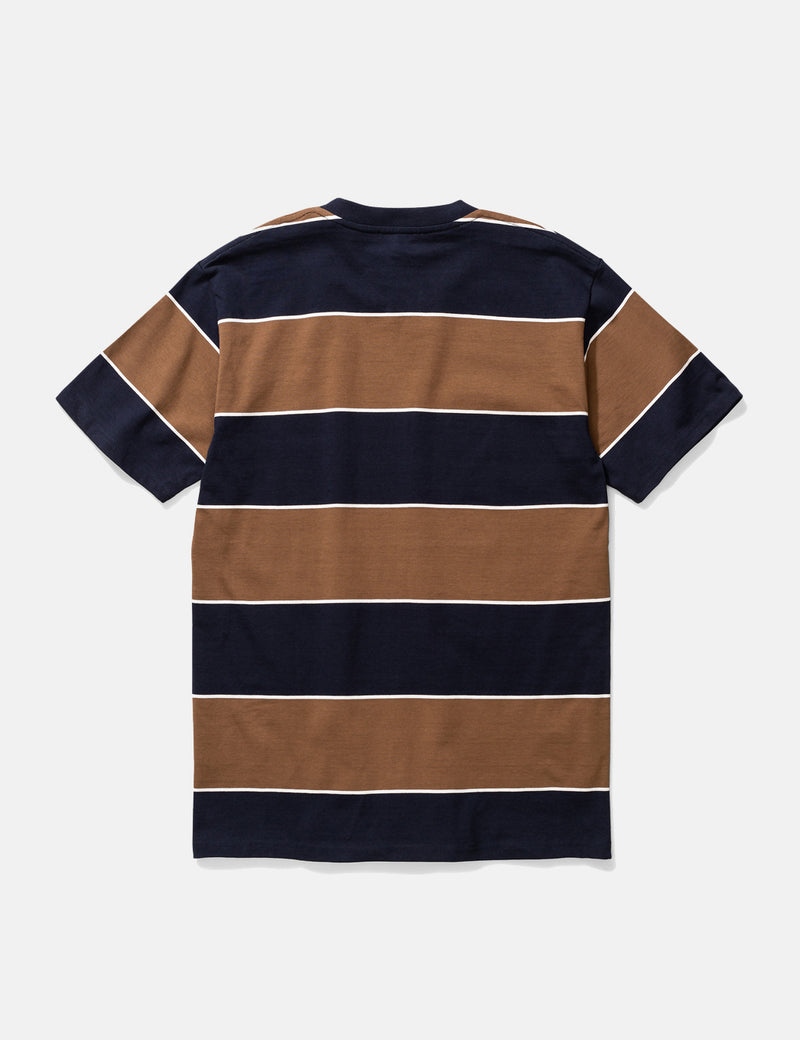 Norse Projects Johannes 3 StripeTシャツ-ラセット