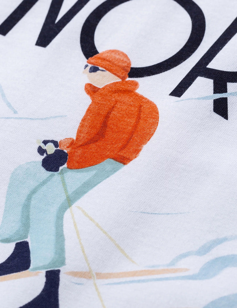 Norse Projects X Daniel FrostRacingスキーヤーTシャツ-ホワイト