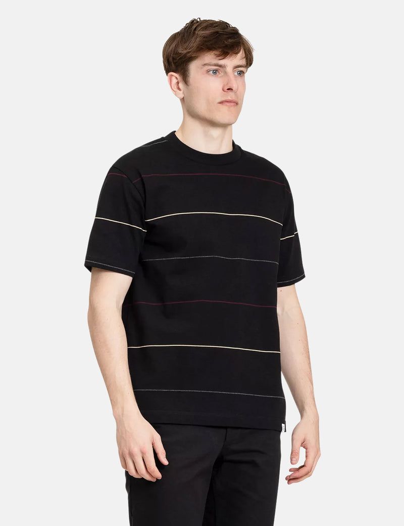 Norse Projects Johannes Thin Stripe T-Shirt - Black