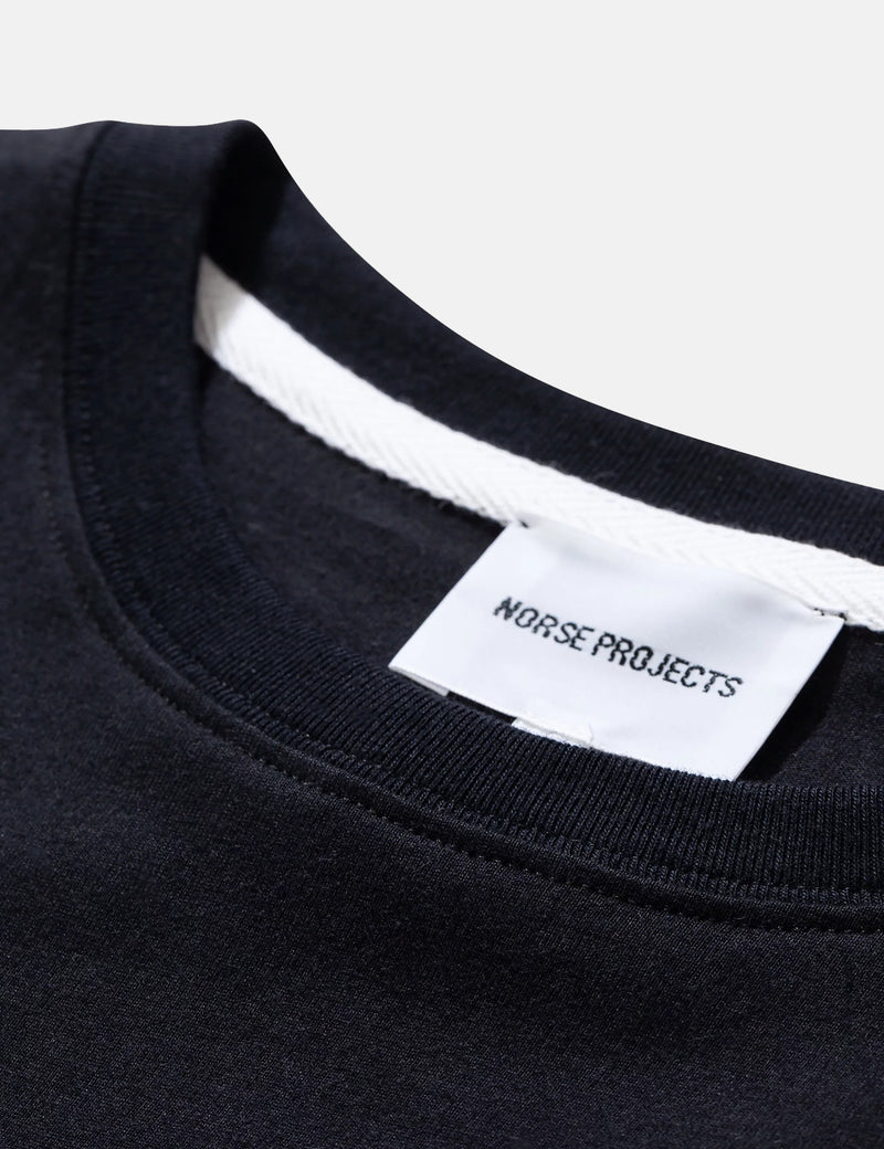 Norse Projects Niels Small Topo Logo T-Shirt - Black