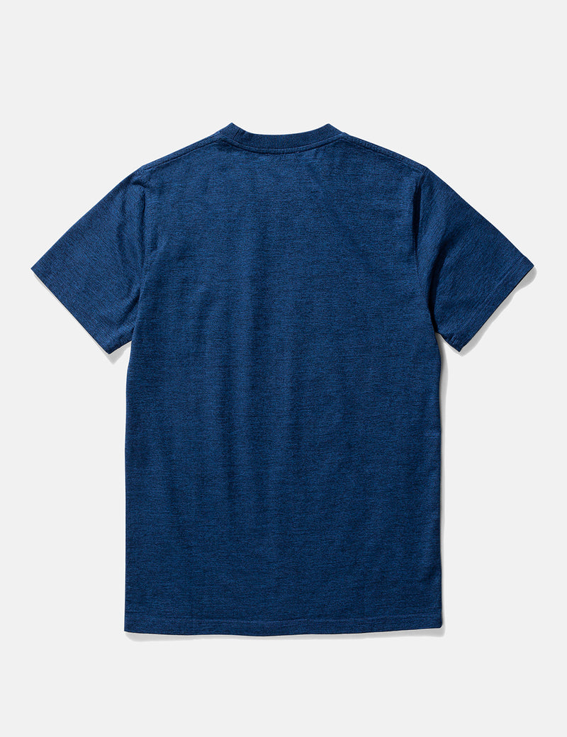 Norse Projects Niels Organic Mouline T-Shirt - Indigo Blue