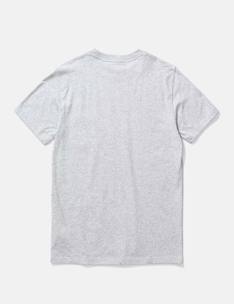 T-Shirt à Poche Logo Niels Ivy Norse Projects - Light Grey Melange