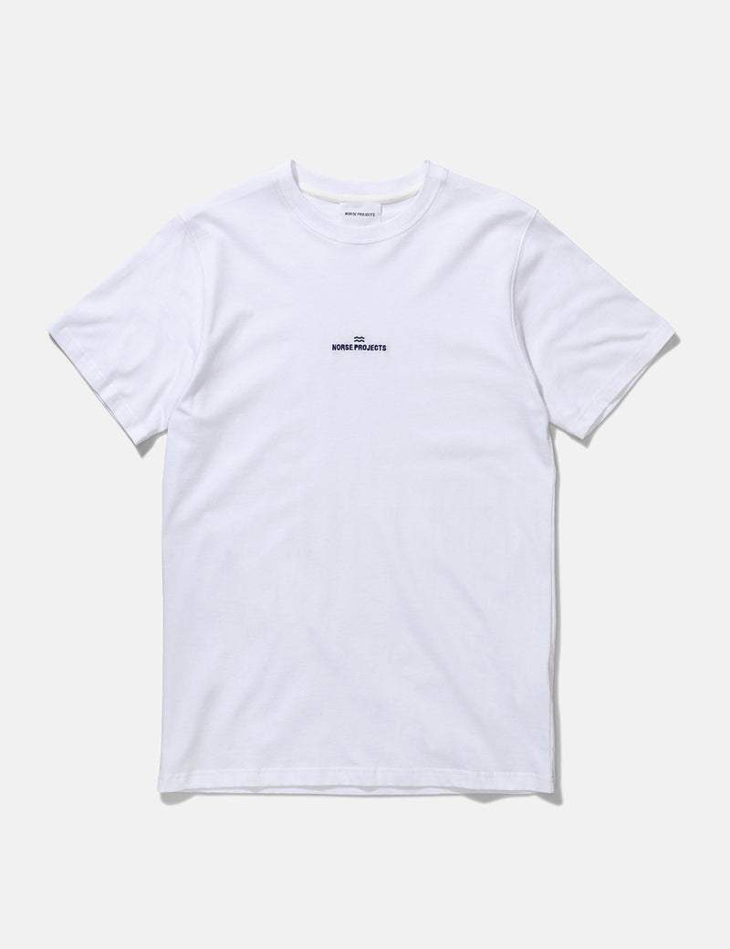 Norse Projects Niels Norse Projects Wave Logo T-Shirt - White