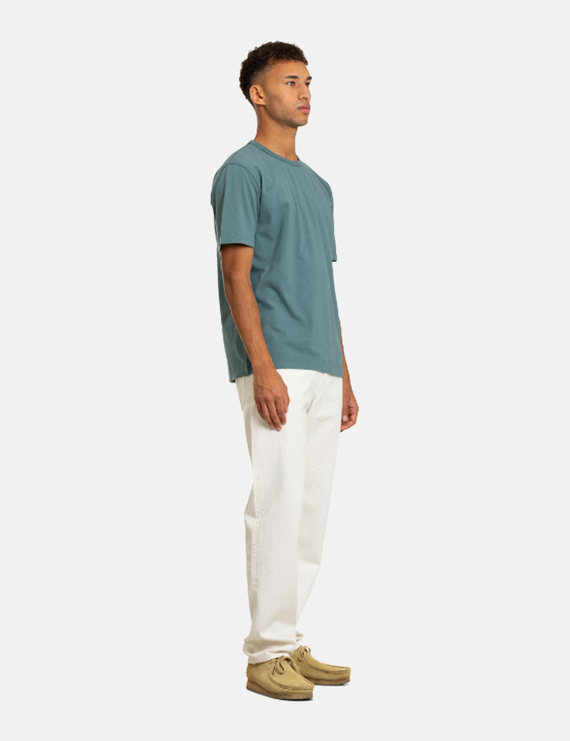 Norse Projects Johannes GMD 티셔츠-Mineral Blue