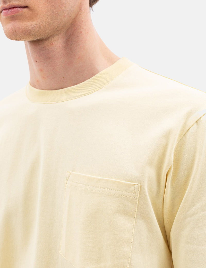 Norse Projects Johannes ポケット T シャツ - Sunwashed Yellow