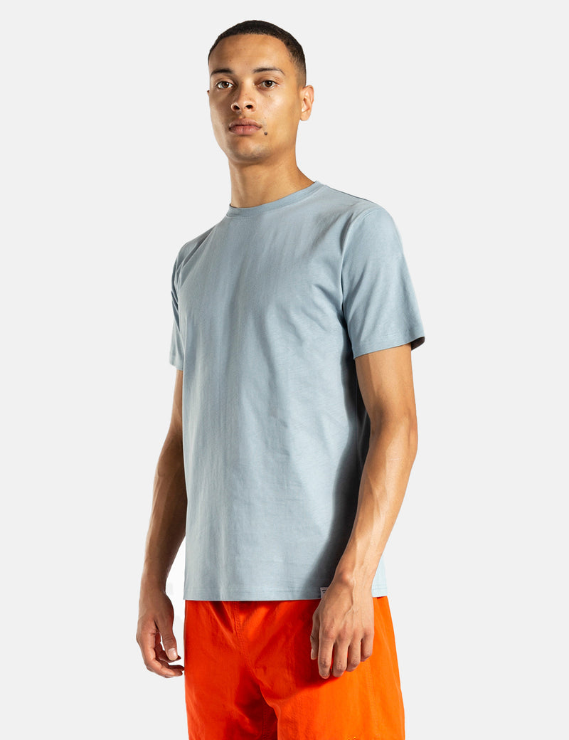 T-Shirt Norse Projects Niels Standard - Bleu Argent
