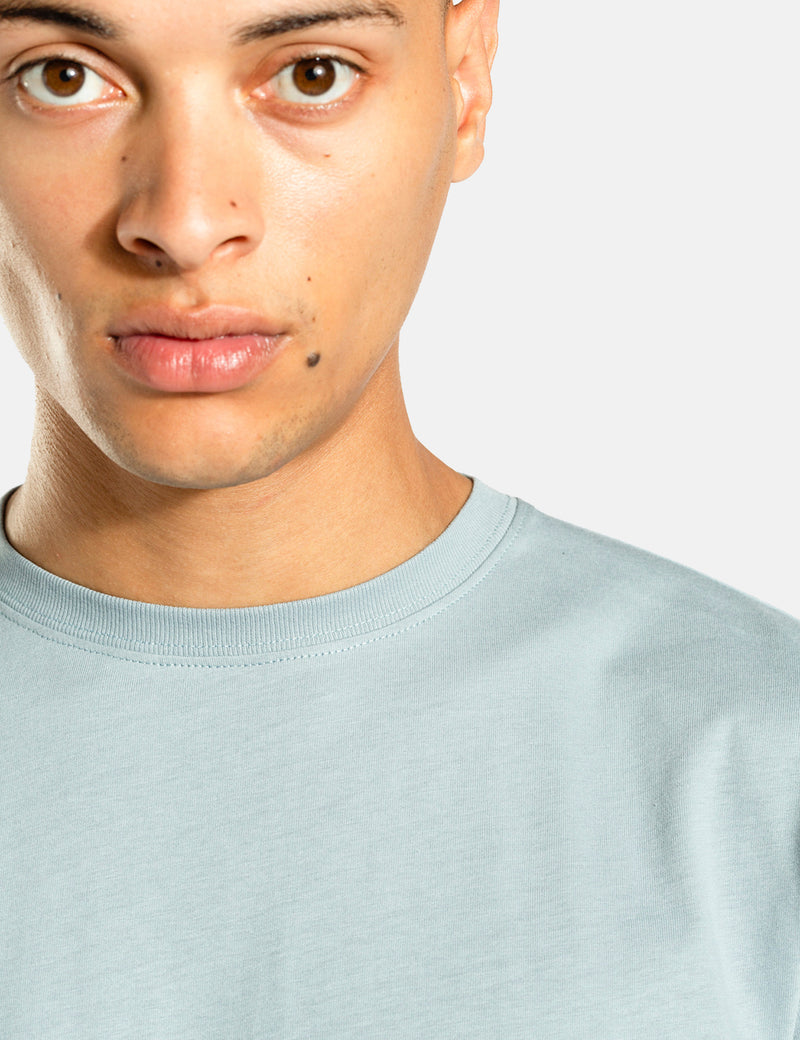 T-Shirt Norse Projects Niels Standard - Bleu Argent