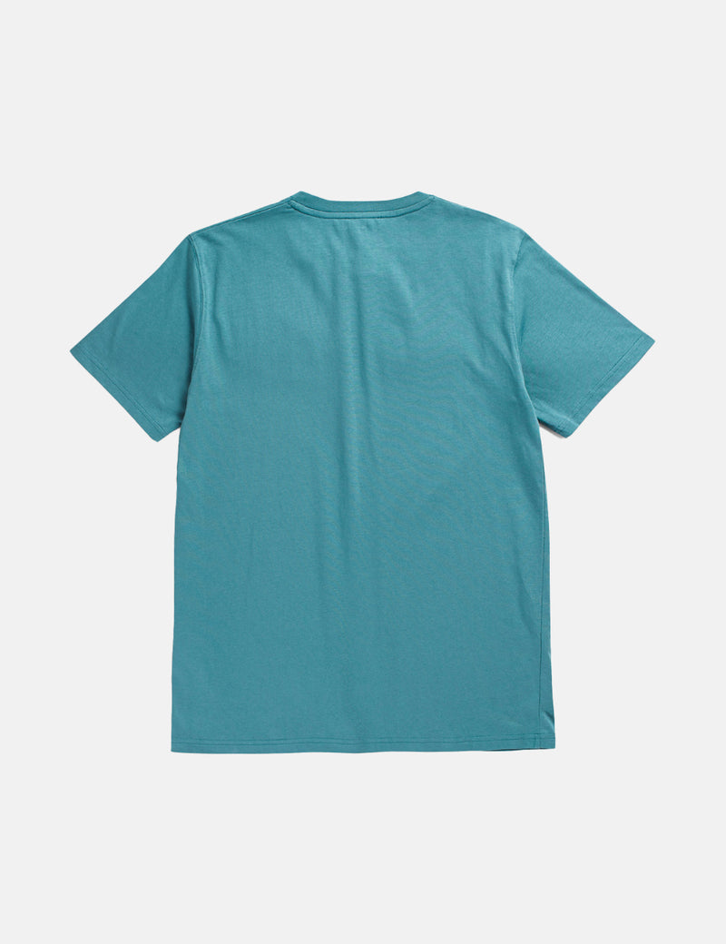 Norse Projects Niels StandardLogoTシャツ-シーブルー
