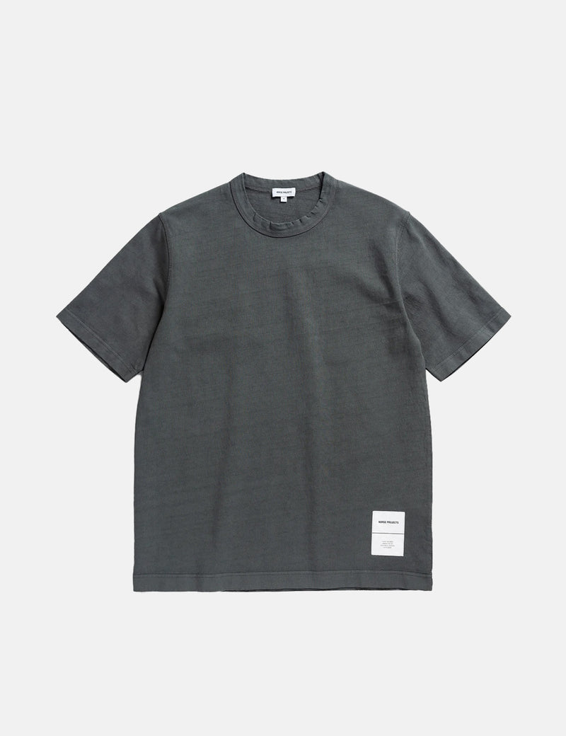 T-Shirt Norse Projects Holger Tab Series - Aimant Gris