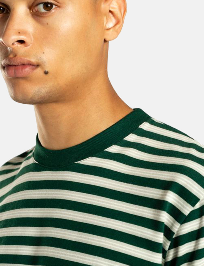Norse Projects Johannes NauticalStripeTシャツ-ディープシーグリーン