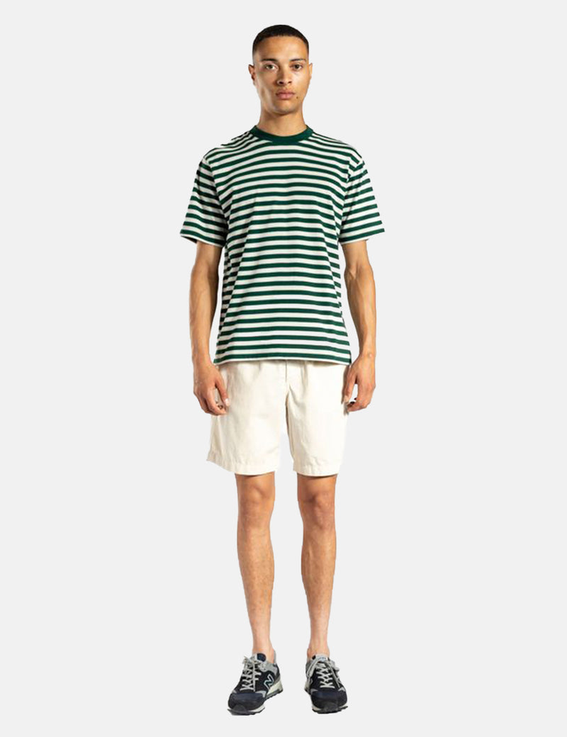 Norse Projects Johannes NauticalStripeTシャツ-ディープシーグリーン