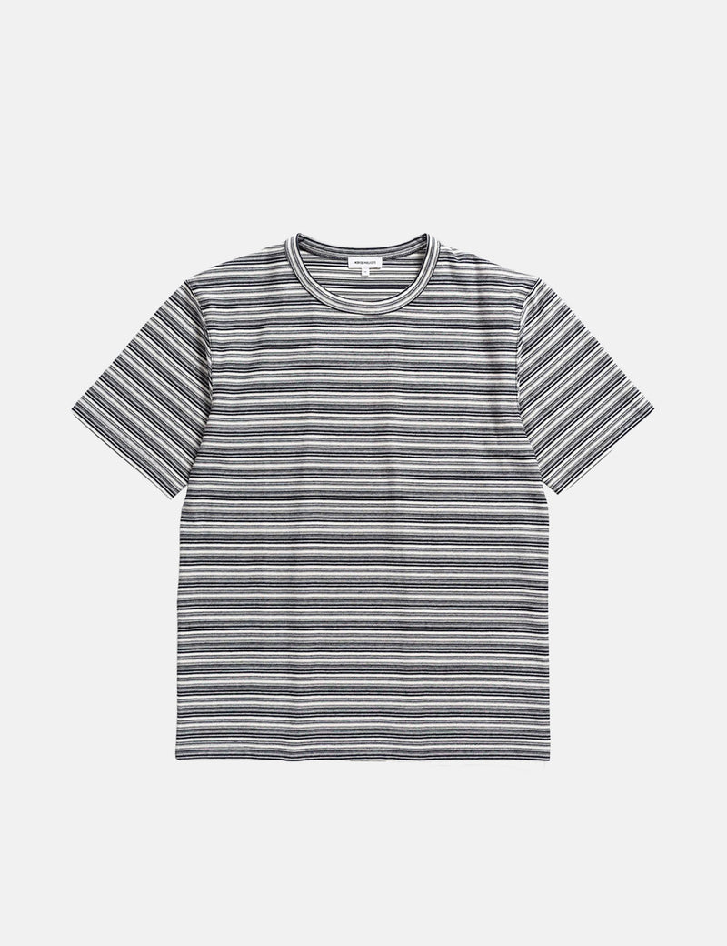 Norse Projects Johannes ReversedMiniStripe-ダークネイビーブルー