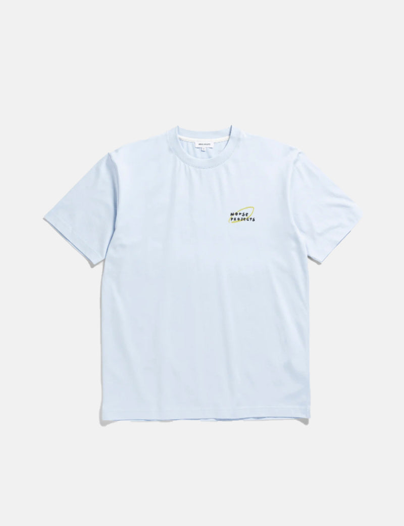 Norse Projects Johannes Norse x Mayumi Logo T-Shirt - Bleu Ciel