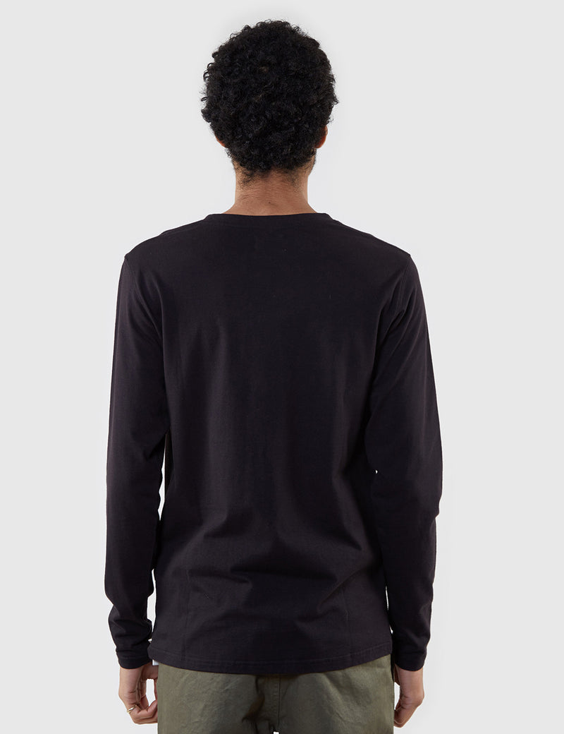 Norse Projects Niels Basic Long Sleeve T-Shirt - Black