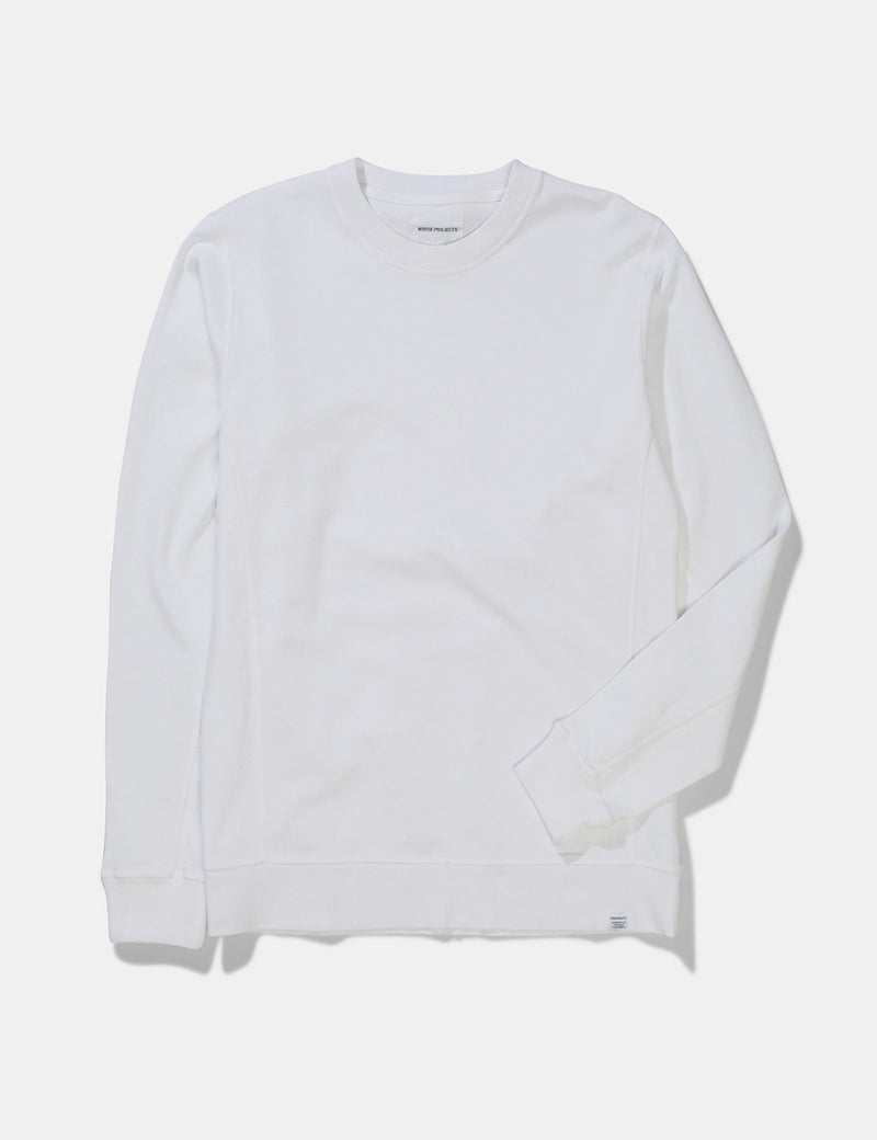 Norse Projects Vagn Mercerised Sweatshirt - White