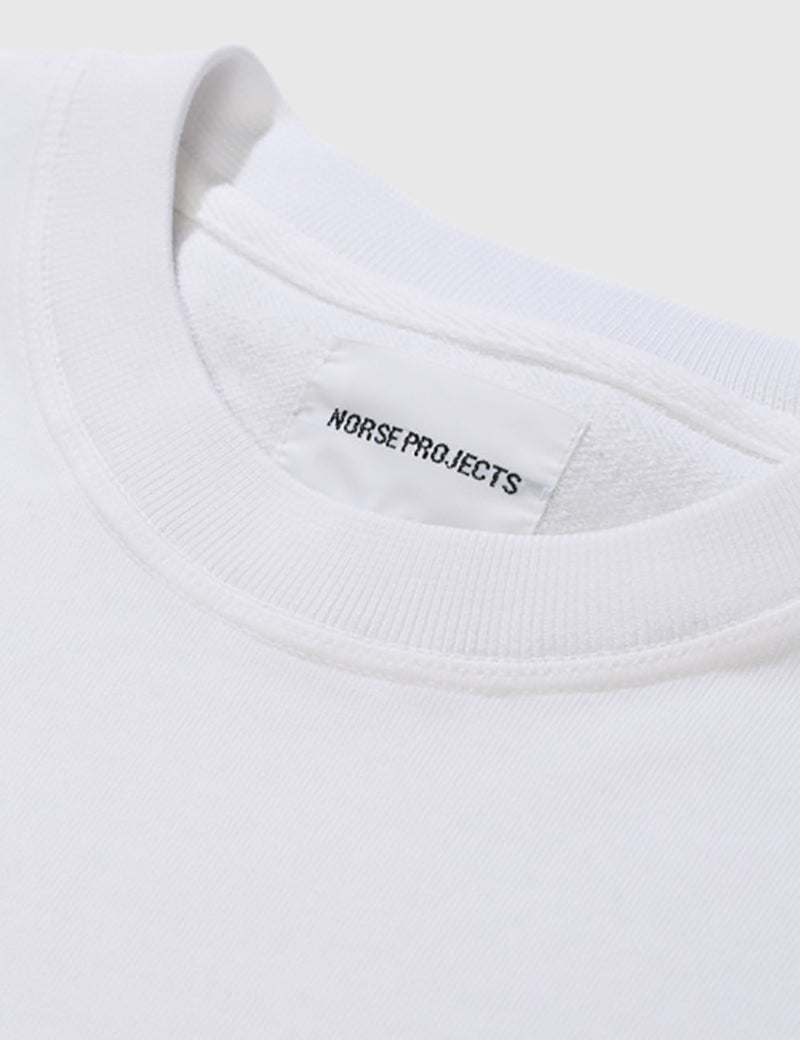 Norse Projects Vagn Mercerised Sweatshirt - White