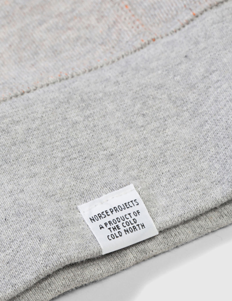 Norse Projects Ketel Double Face Sweatshirt - Light Grey