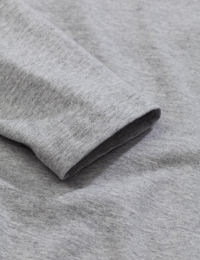 Norse Projects Niels Standard Long Sleeve T-Shirt - Light Grey Melange