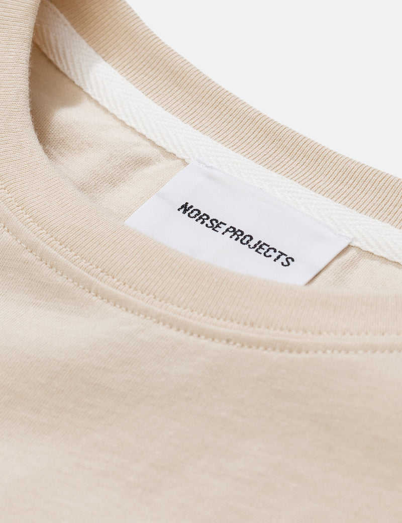 Norse Projects Niels Standard Long Sleeve T-Shirt - Sand