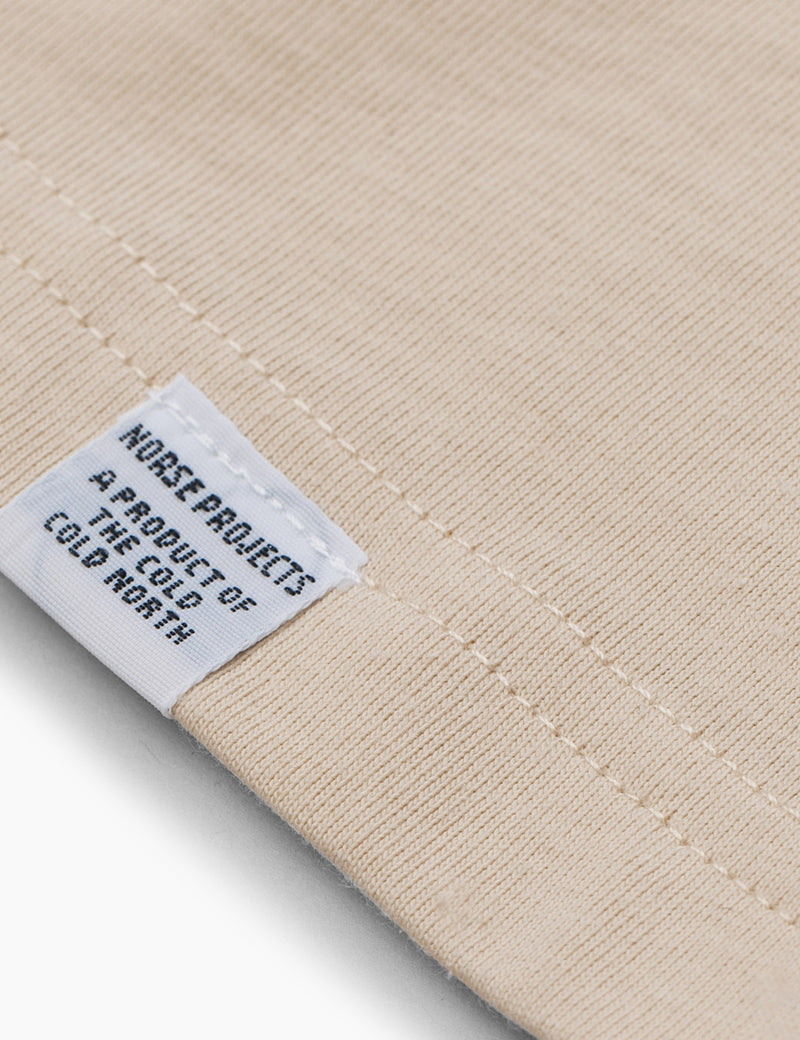 Norse Projects Niels Standard Long Sleeve T-Shirt - Sand