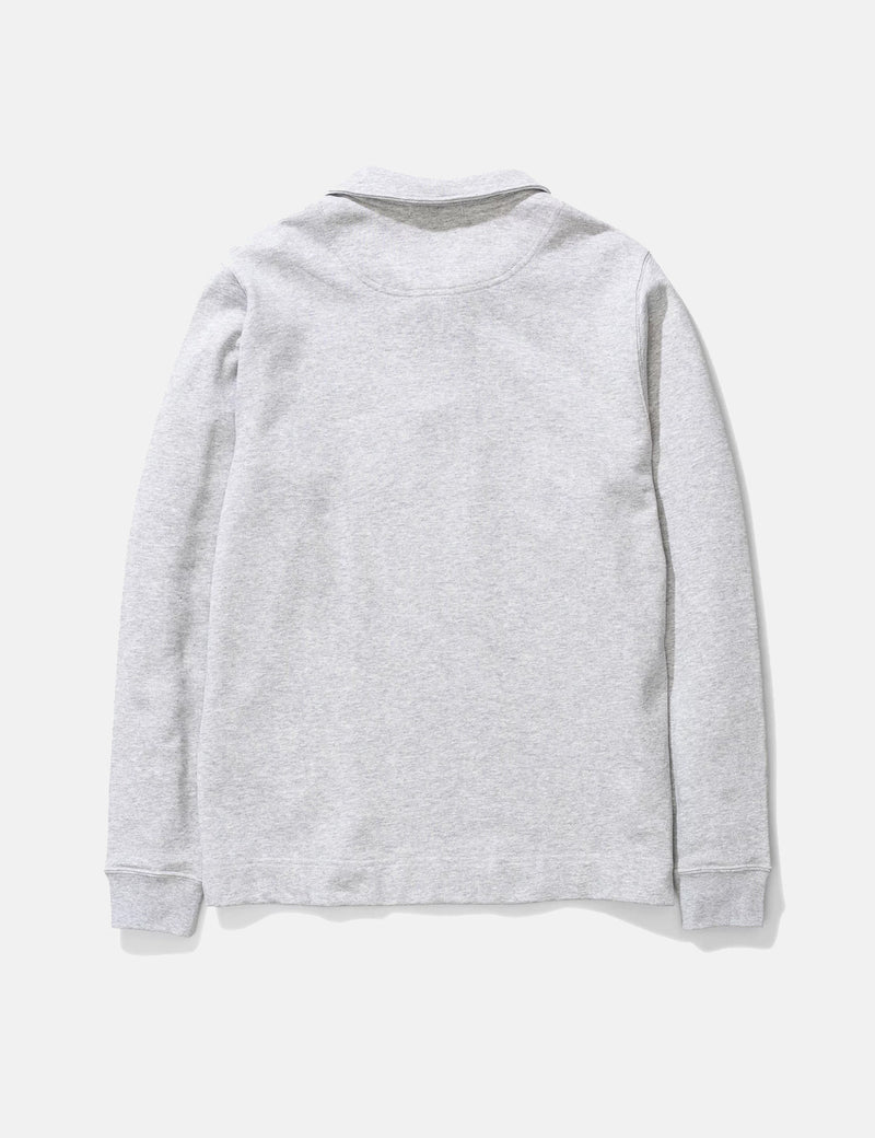 Norse Projects Jorn HalfZipスウェットシャツ-ライトグレーメランジ