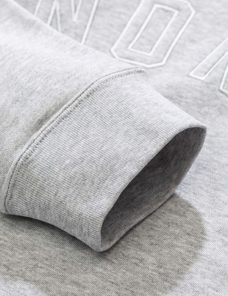 Norse Projects Jorn Half Zip Sweatshirt - Light Grey Melange