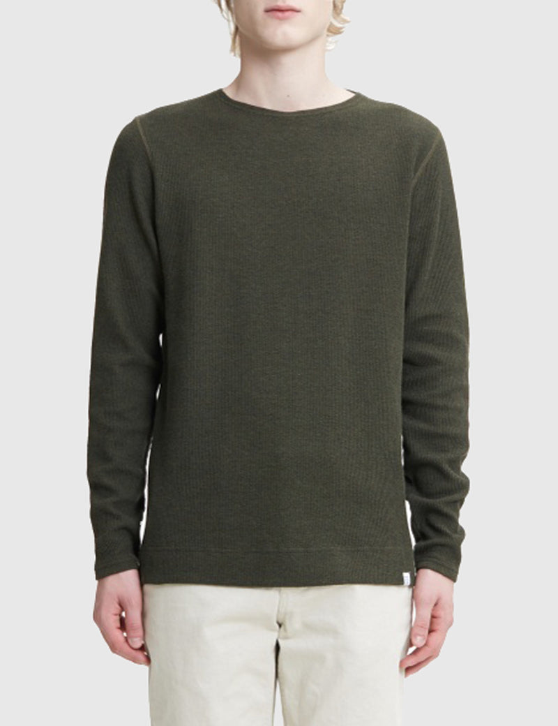 Norse Projects Godtfred Long Sleeve T-Shirt - Dried Olive