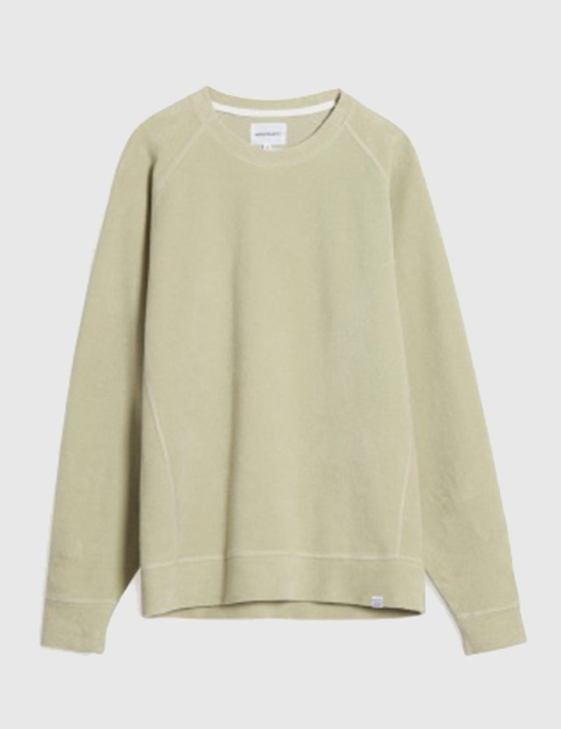 Norse Projects Ketel Brushed Sweat - Perimeter Green