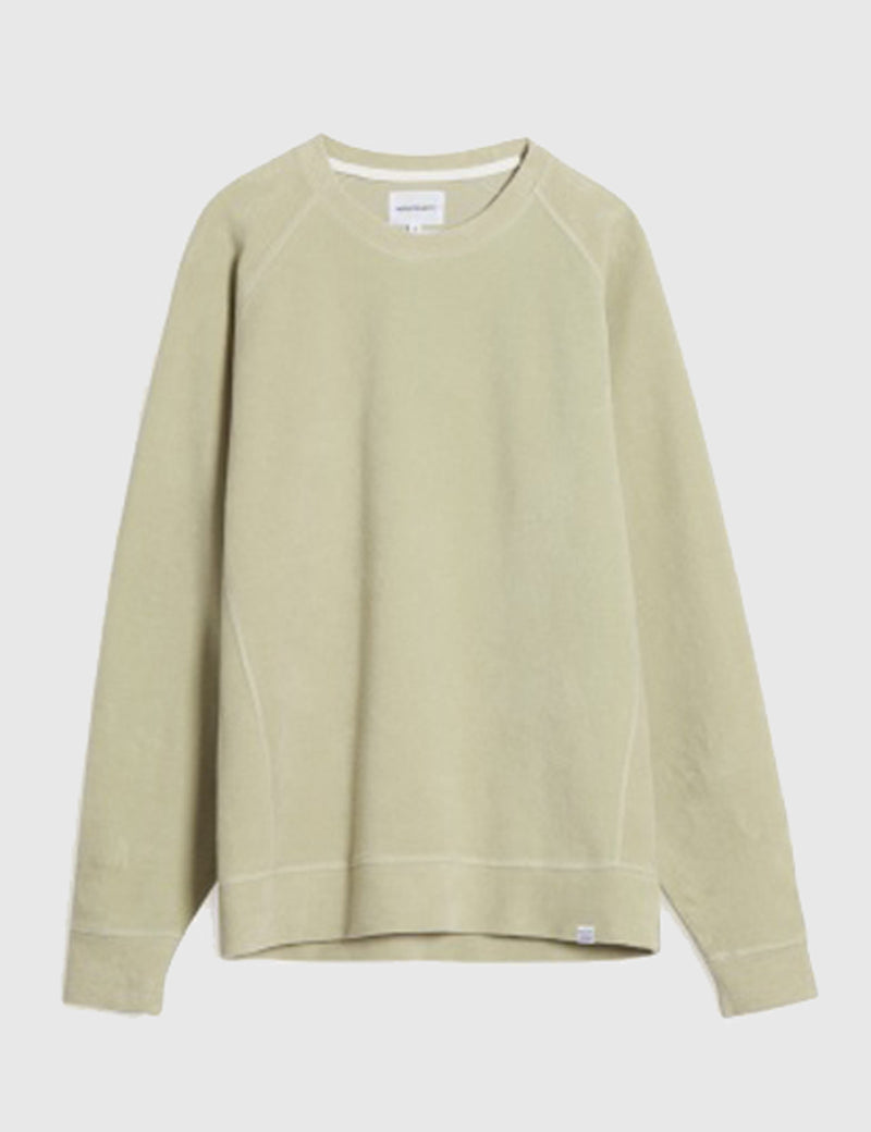 Norse Projects Ketel Brushed Sweat - Perimeter Green