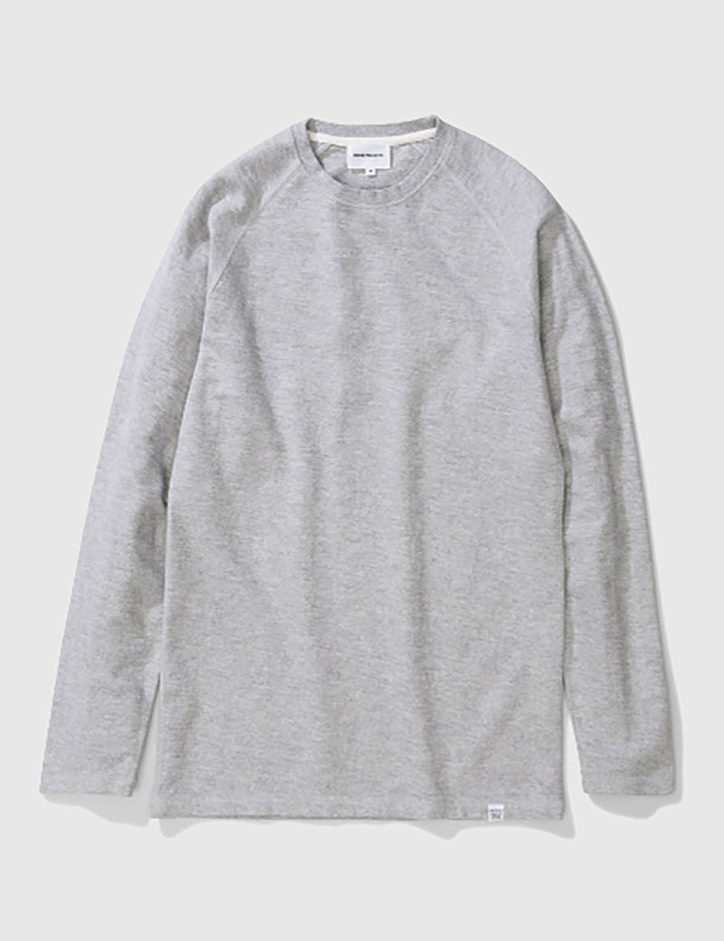 Norse Projects Victor Brushed Sweatshirt - Light Grey