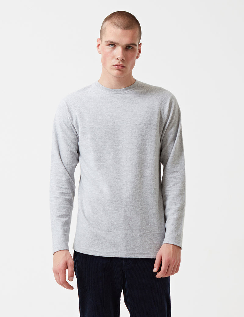 Norse Projects Victor Brushed Sweatshirt - Light Grey