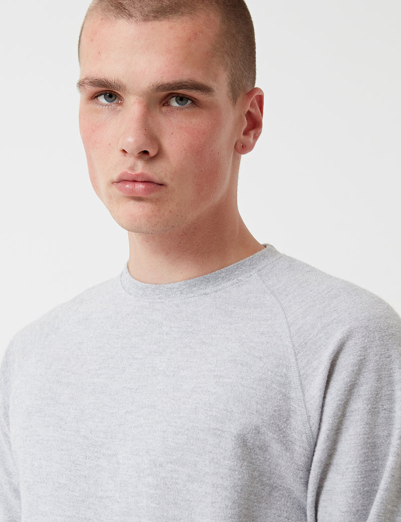 Norse Projects Victor Brushed Sweatshirt - Light Grey