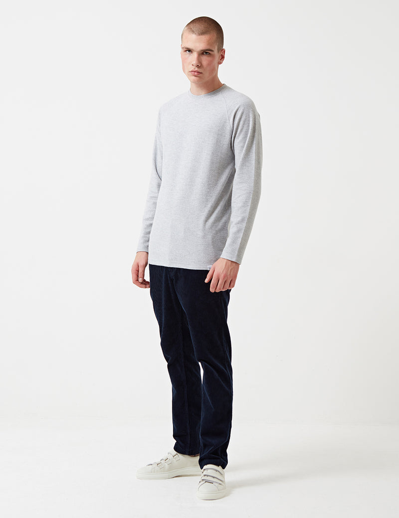 Norse Projects Victor Brushed Sweatshirt - Light Grey