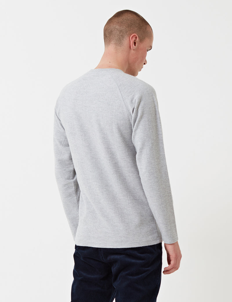 Norse Projects Victor Brushed Sweatshirt - Light Grey