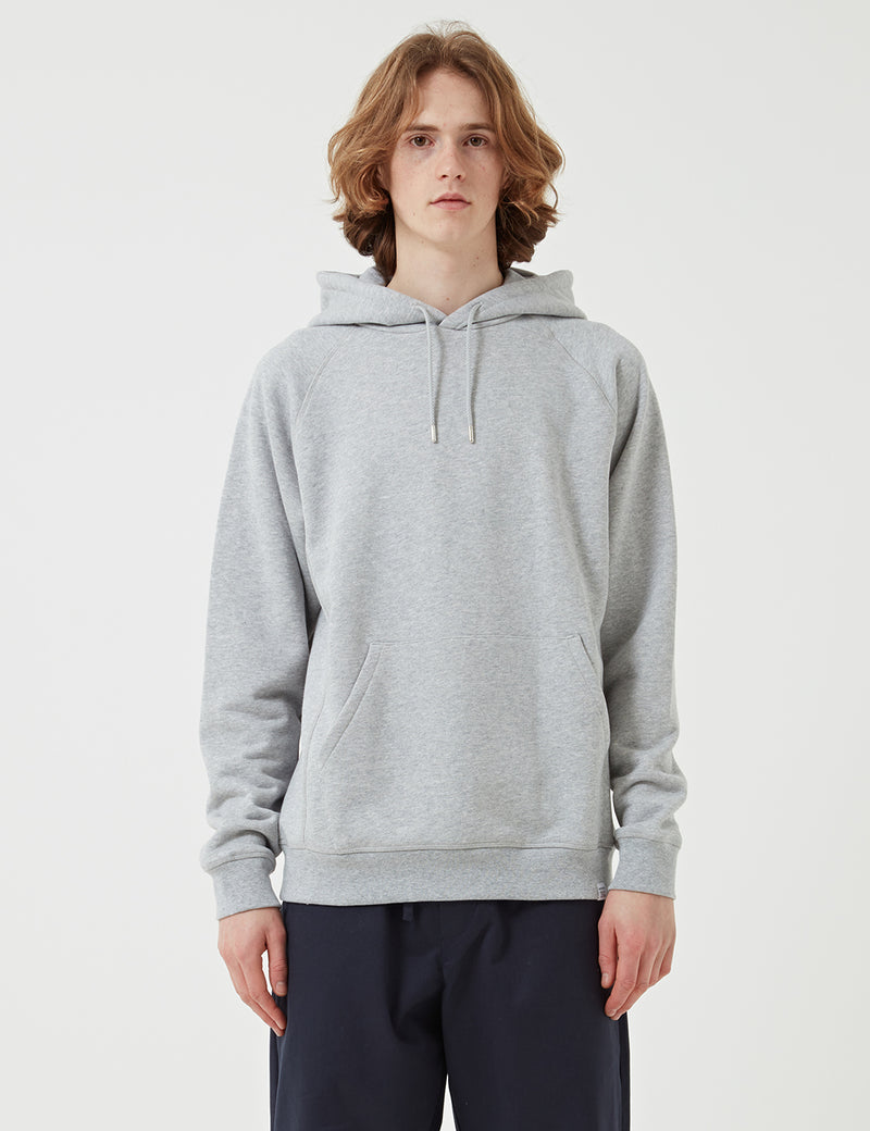 Norse Projects Ketel Hooded Sweatshirt - Light Grey