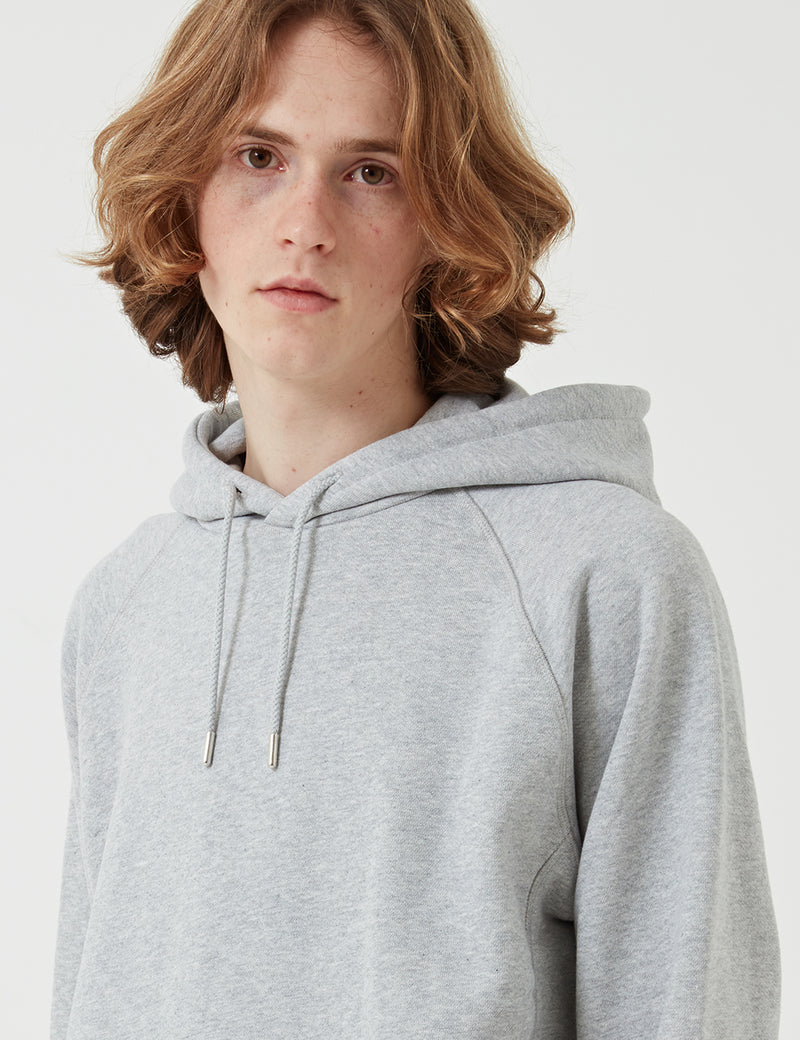 Norse Projects Ketel Hooded Sweatshirt - Light Grey