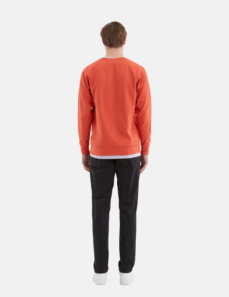 Norse Projects Vorm Summer Interlock Sweat - Burned Red