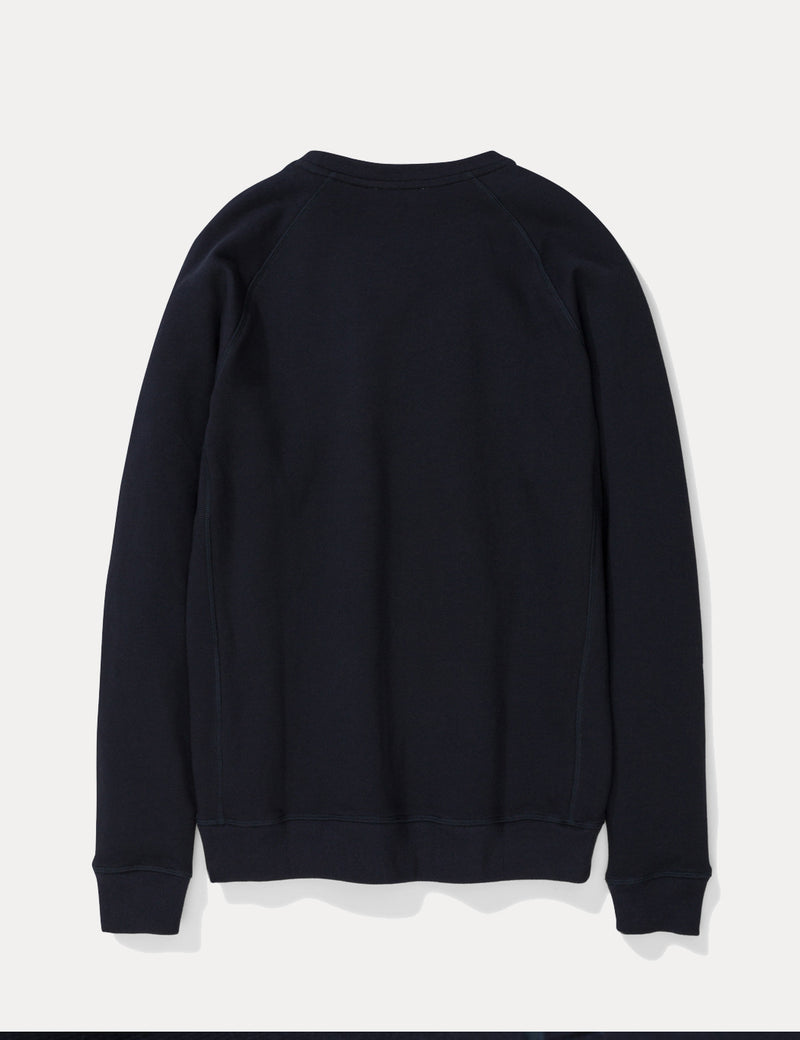 Norse Projects Ketel Classic Ivy Logo Sweatshirt - Dark Navy Blue