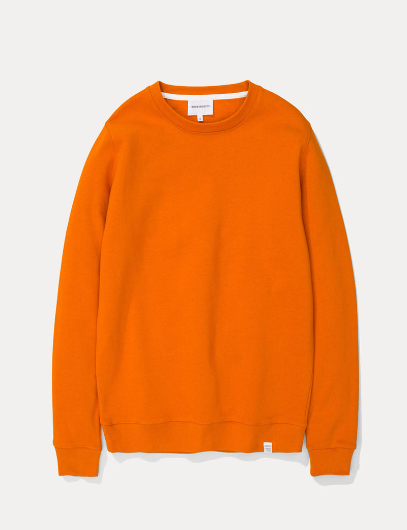 Norse Projects Vagn Klassisches Sweatshirt - Oxide orange