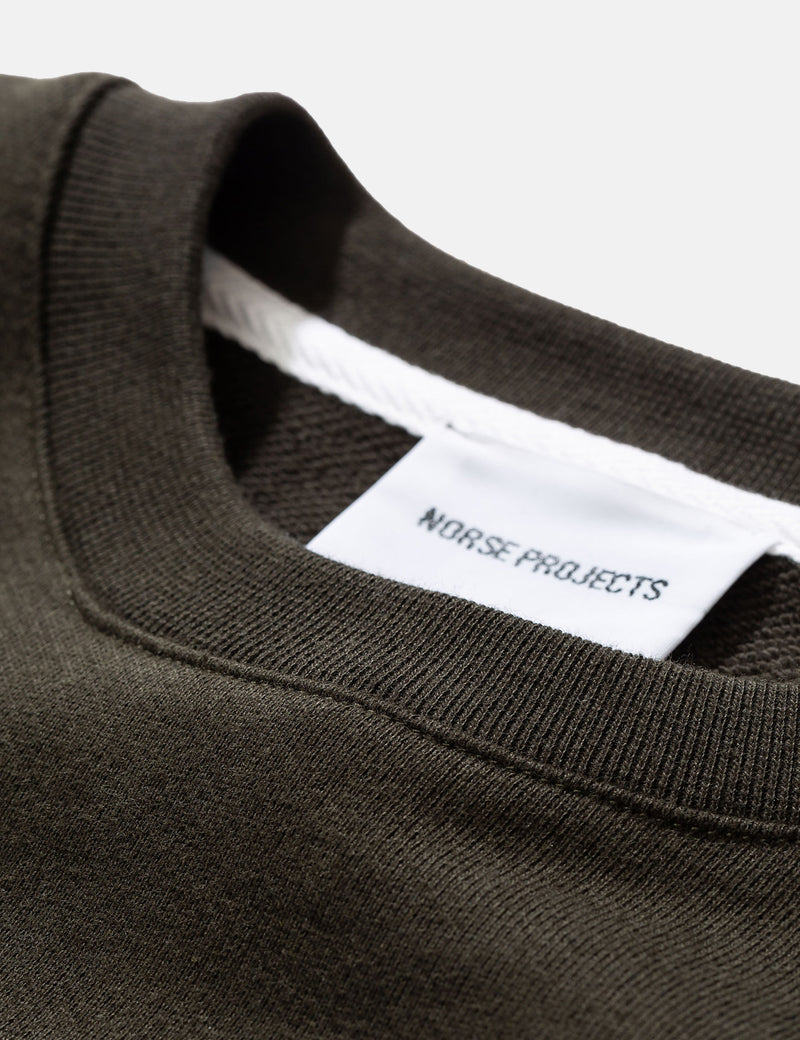 Sweat-shirt Norse Projects Vagn Classic - Vert Hêtre