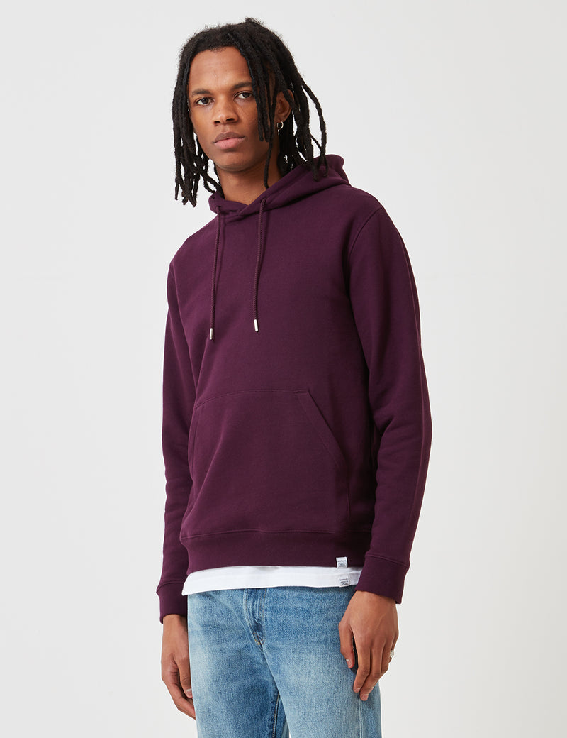 Norse Projects Vagn Classic Hooded Sweatshirt - Purple